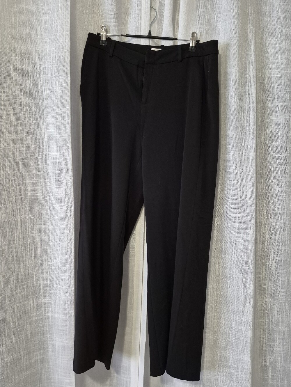 Wide Leg Black Dress Pants